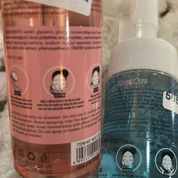 MoCGallure Baby Pink & Blue Cleansing Mousse Set NEW - Picture 7 of 10